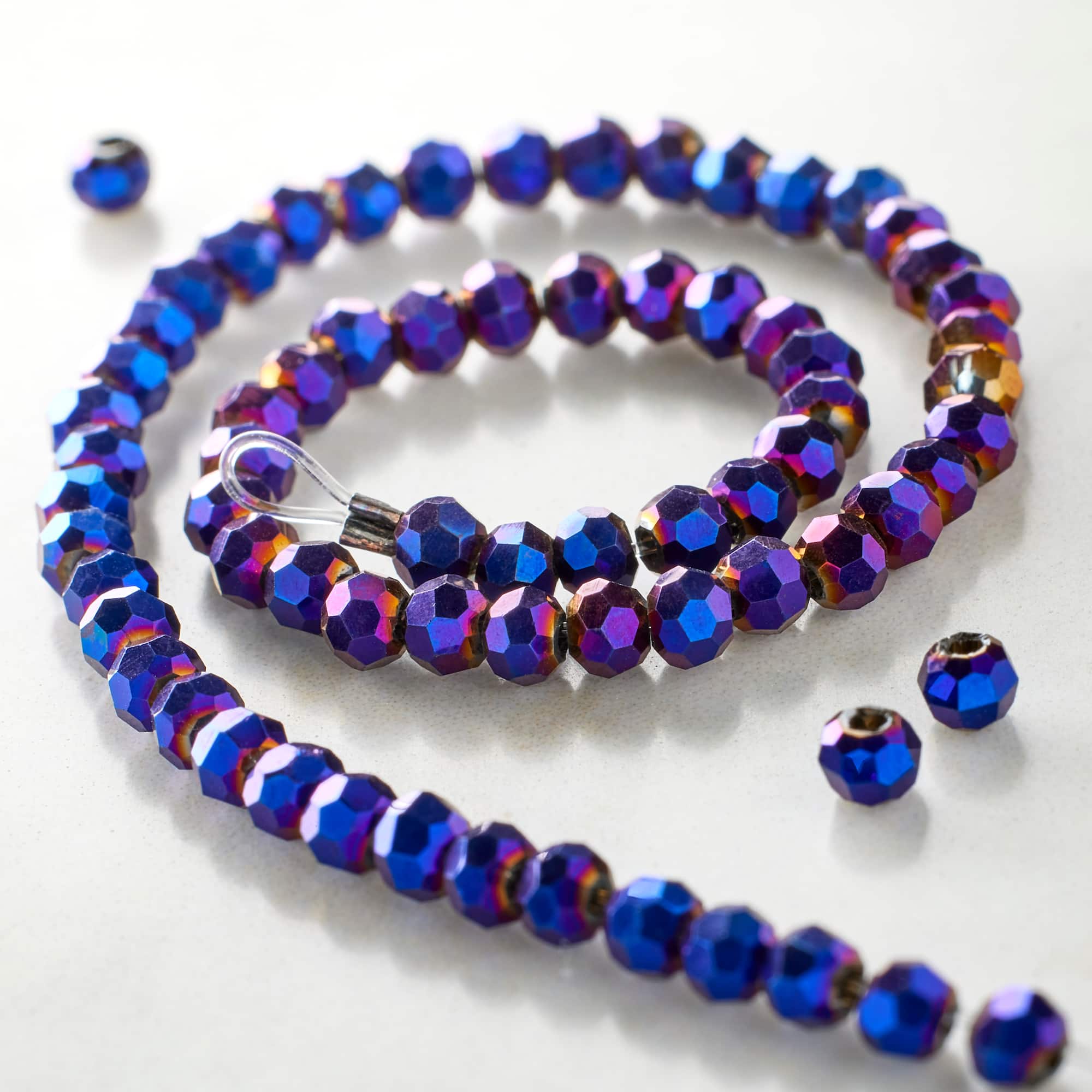 Amethyst Iris Glass Beads, 3mm by Bead Landing™